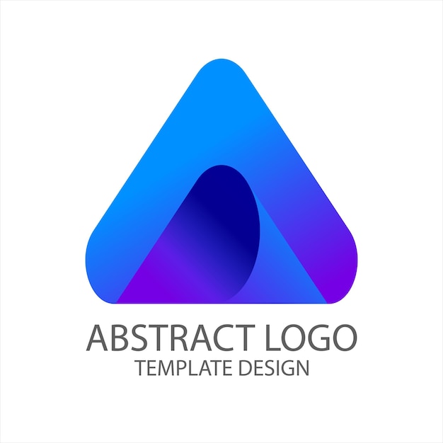 Vector de plantilla de logotipo abstracto de gradiente