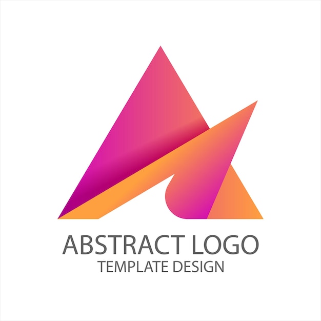 Vector de plantilla de logotipo abstracto de gradiente