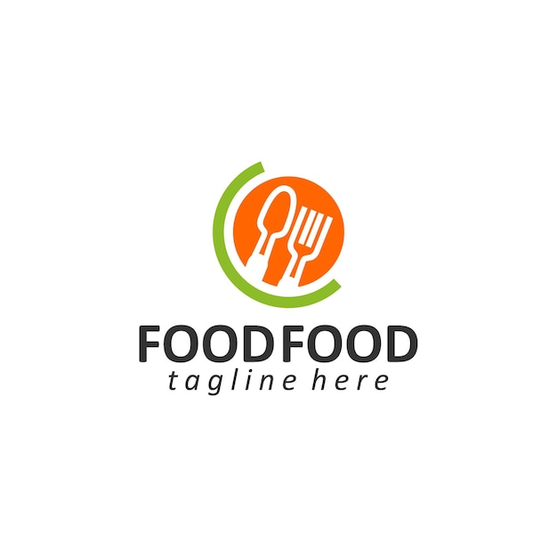 Vector de plantilla de logotipo de alimentos Vector de concepto de logotipo de alimentos saludables