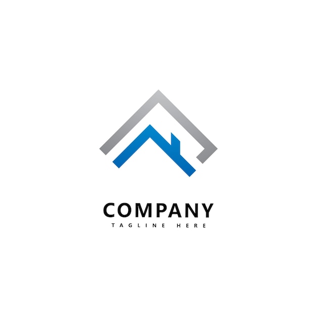 Vector de plantilla de logotipo de bienes raíces Icono de casa abstracta