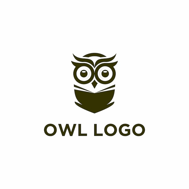 Vector de plantilla de logotipo de búho