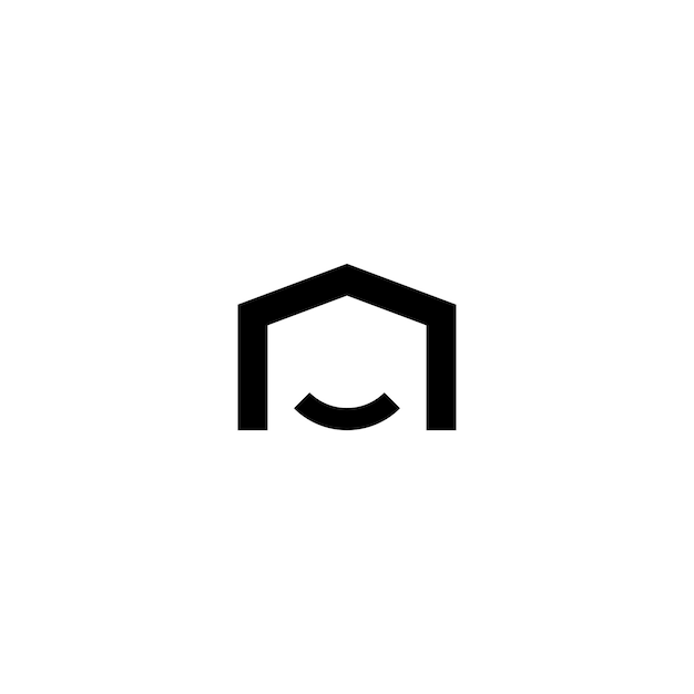 Vector de plantilla de logotipo de casa aislado en fondo blanco