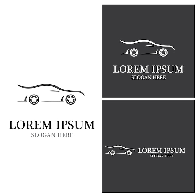 Vector de plantilla de logotipo de coche automático