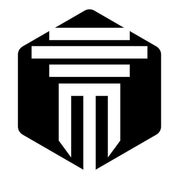 Vector de plantilla de logotipo de columna