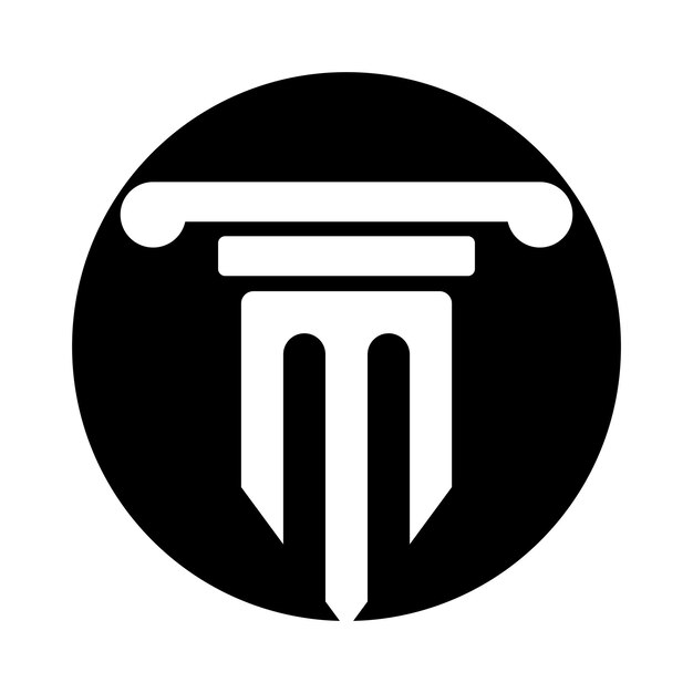 Vector de plantilla de logotipo de columna