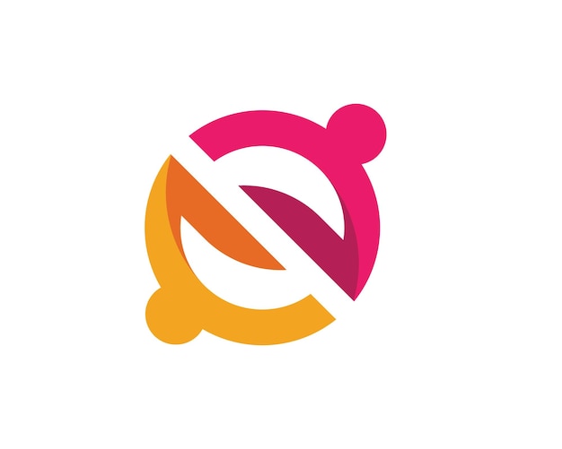 Vector de plantilla de logotipo de cuidado comunitario