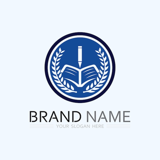 Vector de la plantilla del logotipo de la educación