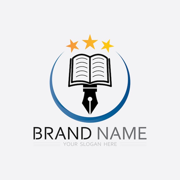 Vector de plantilla de logotipo de educación