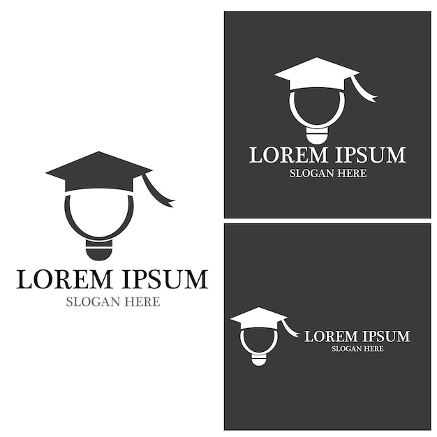 Vector de plantilla de logotipo de educación