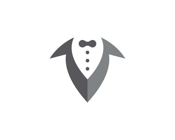 Vector vector de plantilla de logotipo de esmoquin