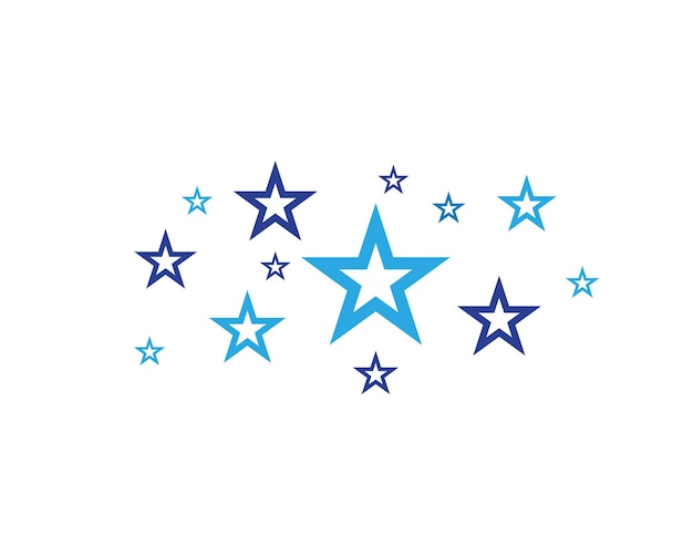 Vector de plantilla de logotipo de estrella