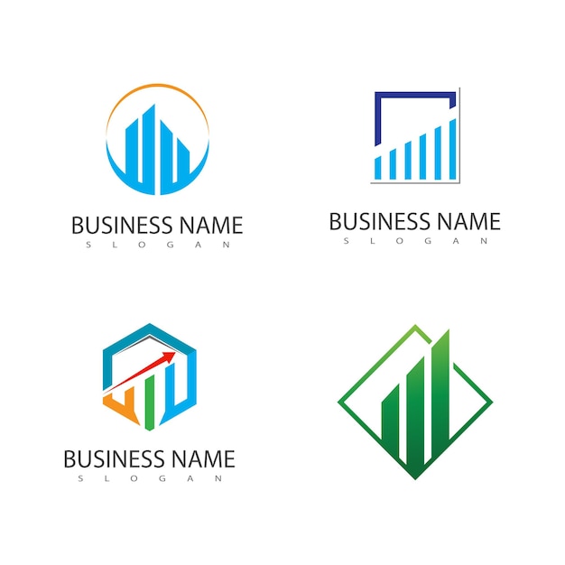 Vector de plantilla de logotipo de finanzas empresariales