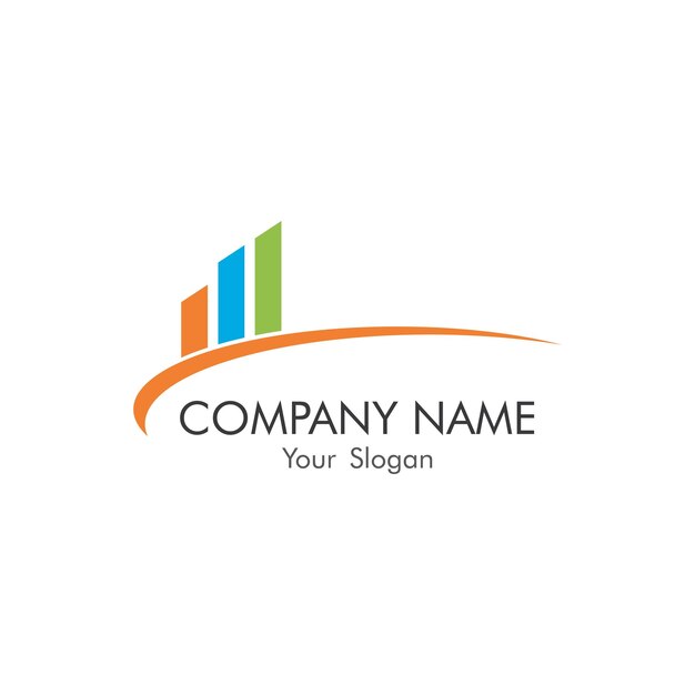 Vector de plantilla de logotipo de finanzas empresariales