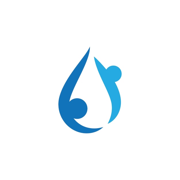 Vector de plantilla de logotipo de gota de agua