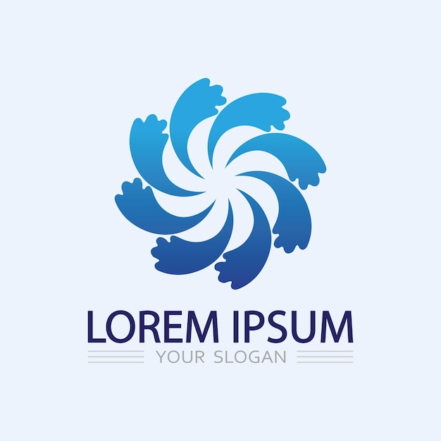 Vector de plantilla de logotipo de gota de agua