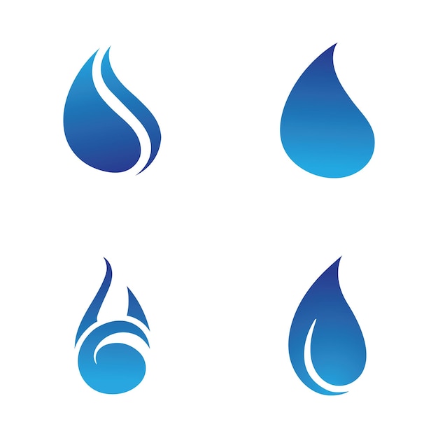 Vector de plantilla de logotipo de gota de agua