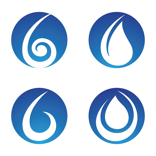 Vector de plantilla de logotipo de gota de agua