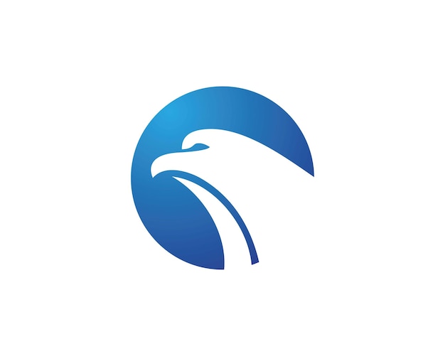 Vector de plantilla de logotipo de halcón