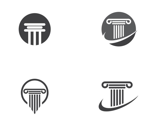 Vector de plantilla de logotipo de icono de columna