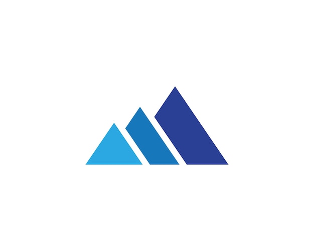 Vector de plantilla de logotipo de icono de montaña