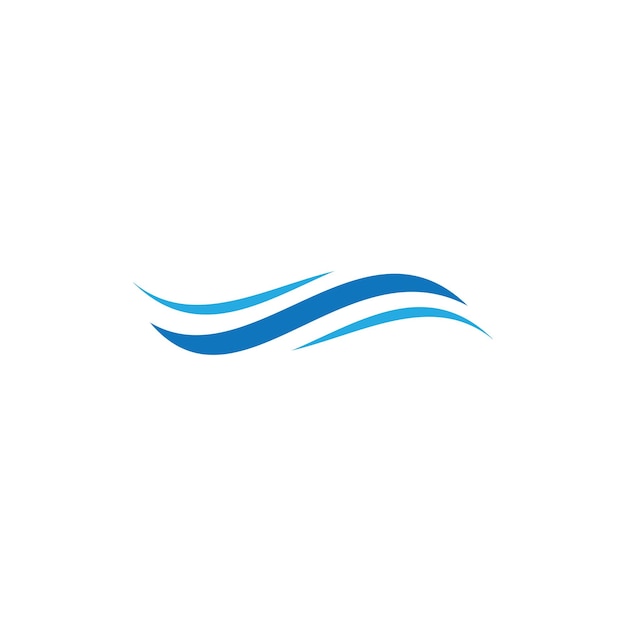 Vector de plantilla de logotipo de ilustración de onda de agua
