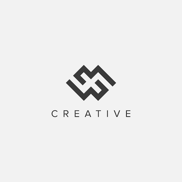 Vector de plantilla del logotipo de la letra alfabética MW WM