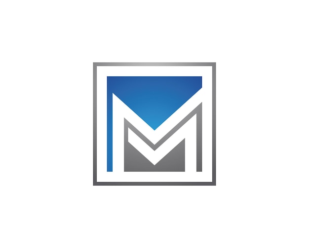 Vector de plantilla de logotipo de letra M
