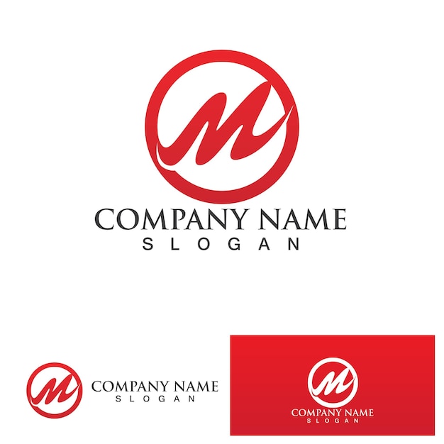 Vector de plantilla de logotipo de letra M