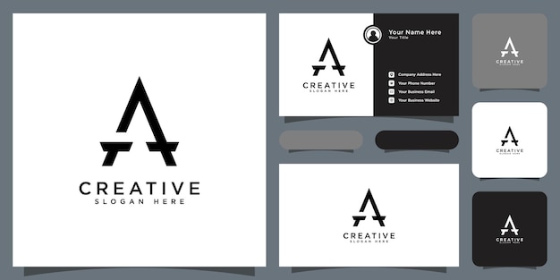 vector de plantilla de logotipo de letra simple a