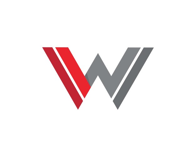 Vector de plantilla de logotipo de letra W