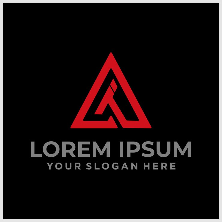 Vector en vector de plantilla de logotipo de letras simples