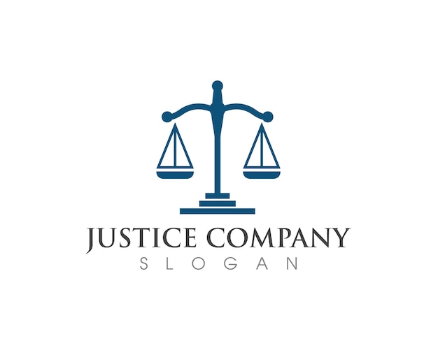 vector de plantilla de logotipo de ley de justicia