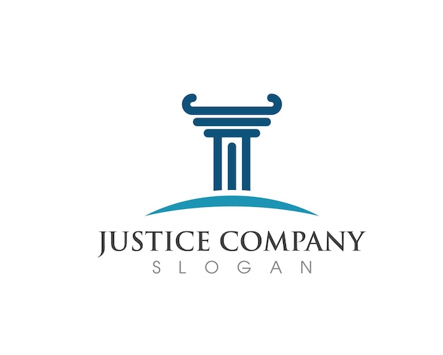 vector de plantilla de logotipo de ley de justicia