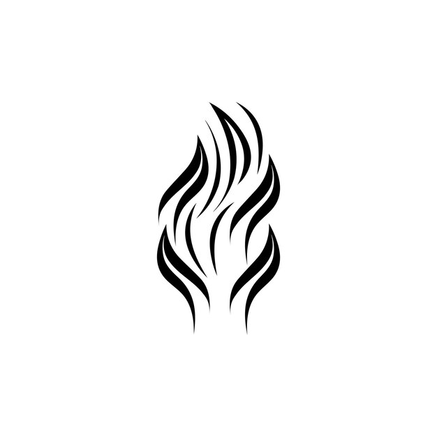 Vector de plantilla de logotipo de llama de fuego
