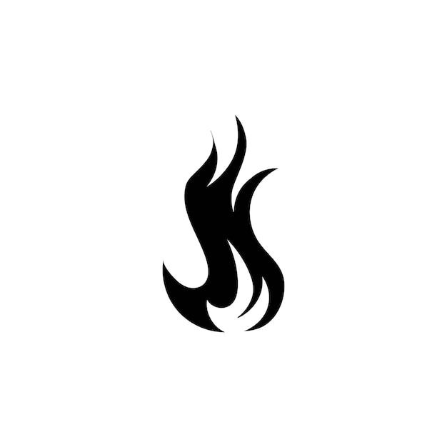 Vector de plantilla de logotipo de llama de fuego