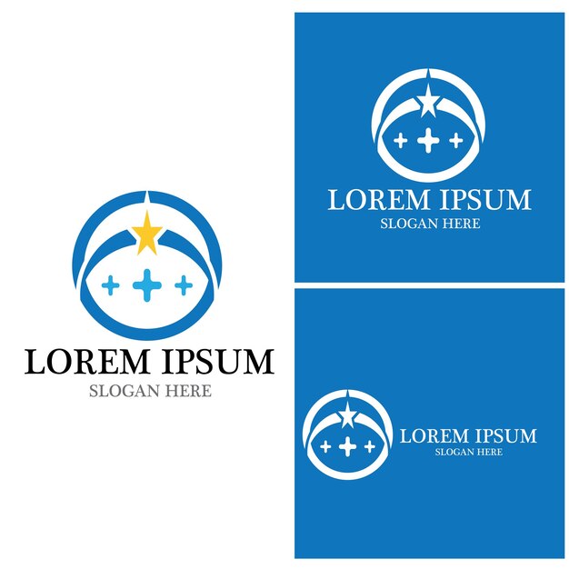 Vector de plantilla de logotipo médico de salud