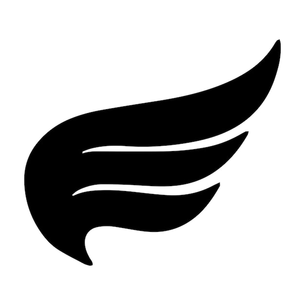 Vector de plantilla de logotipo de pájaro halcón ala