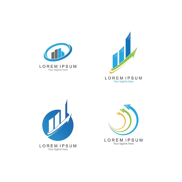 Vector de plantilla de logotipo profesional de finanzas empresariales