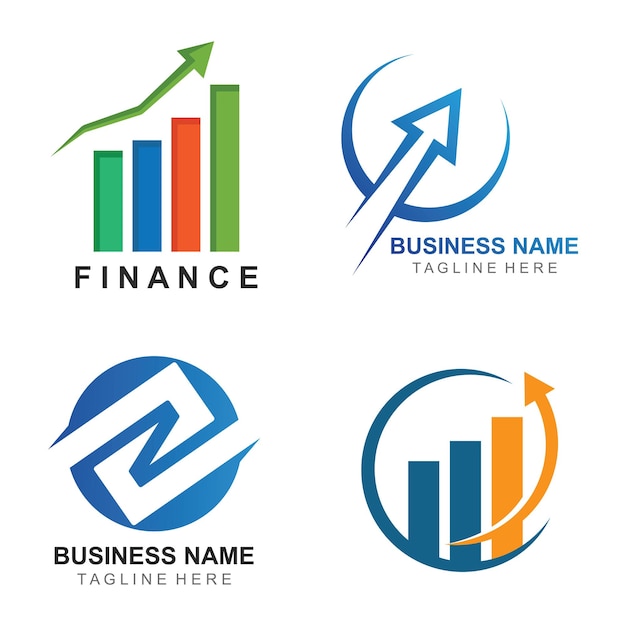 Vector de plantilla de logotipo profesional de finanzas empresariales