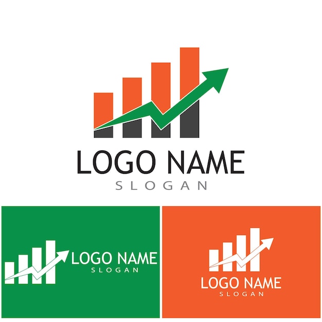 Vector de plantilla de logotipo profesional de finanzas empresariales