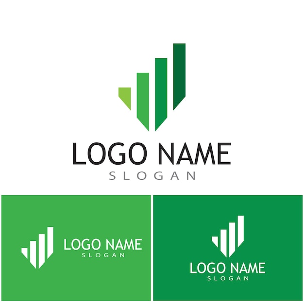 Vector de plantilla de logotipo profesional de finanzas empresariales