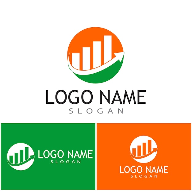 Vector de plantilla de logotipo profesional de finanzas empresariales