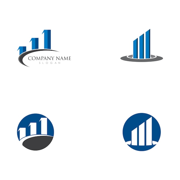 Vector de plantilla de logotipo profesional de finanzas empresariales