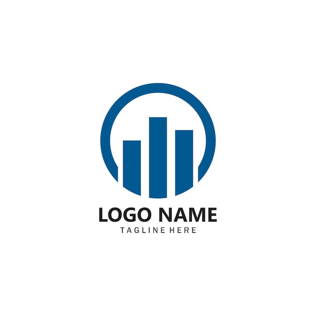 Vector de plantilla de logotipo profesional de finanzas empresariales