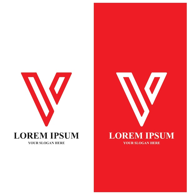 Vector de plantilla de logotipo V eps10