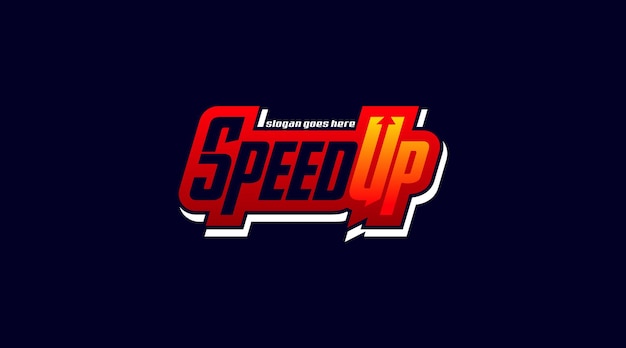 Vector de plantilla de logotipo de velocidad. Concepto de logotipo de velocidad