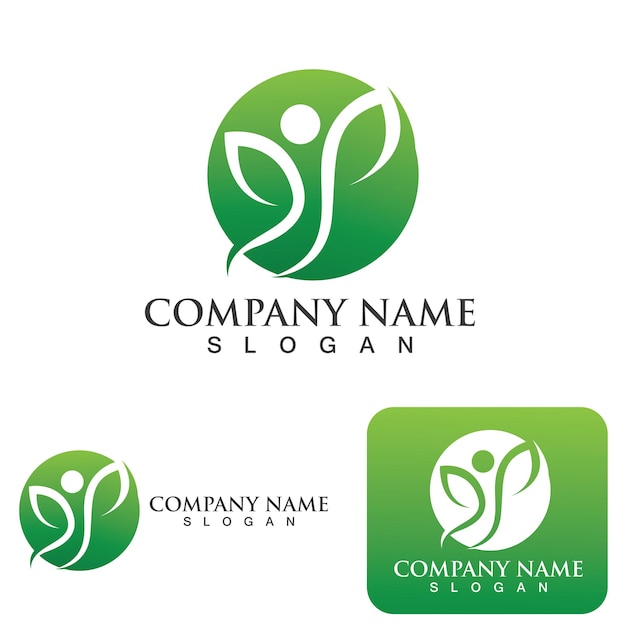 Vector de plantilla de logotipo de vida saludable