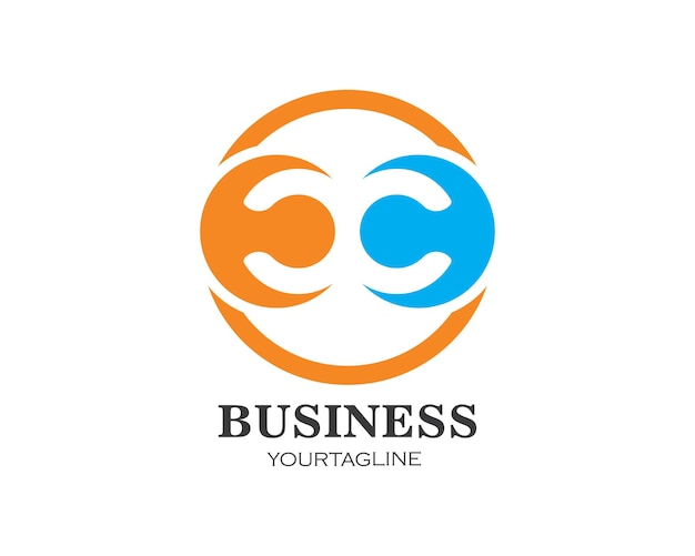 Vector de plantilla de negocio de logotipo de letra C