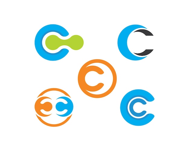 Vector de plantilla de negocio de logotipo de letra C
