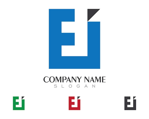 Vector de plantilla de negocio de logotipo de letra E